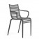 Stapelen stoel met armleuningen PIP - e grijs Driade JardinChic