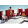 Fauteuils Spritz Blancs, Chaise Spritz Blanc et Chaise avec accoudoirs Spritz Moutarde Vondom Jardinchic