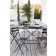 Table Bistro 117 x 77cm avec Chaises Métal Bistro - Claire Kurt pour Fermob Jardinchic