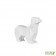 Chien Origami Dog Paper Format M Matt White Pottery Pots Jardinchic