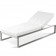 Chaise-longue Cima Siesta Lounge witte Fuera Dentro JardinChic kussen