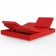 Daybed Vela 4 Dossiers Inclinables Rouge Vondom Jardinchic