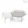 Demi Table Basse Structure Blanc Plateau Blanc sur demande (avec Table Basse Hive vendue séparément) EGO Paris Jardinchic