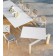 Table de Repas avec rallonge Dolmen Structure Blanc et Plateau HPL Blanc Varaschin Jardinchic