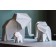 Éléphants Origami Elephant Paper Format M et L Matt White (taille S vendue sur demande) Pottery Pots Jardinchic