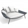 Daybed Arena Structure Smoke sangle Grey-blue Roda Jardinchic