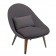  Fauteuil Bas Vanity Anthracite Brun Foncé Vlaemynck Jardinchic