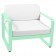 Fauteuil Bellevie Coussins Blanc Grisé Vert Opaline Fermob Jardinchic