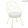 Fauteuil Cabriolet 1900 - Coussin Blanc Grisé - Structure Citron Givré Fermob Jardinchic