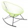 Rocking Chair Celestun Vert Anis Piètement Noir Boqa Jardinchic