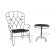 Gueridon et Fauteuil Outline Gris Seletti JardinChic