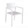 Fauteuil Perspective Blanc / Gris Métal Vlaemynck Jardinchic