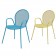 Stoel met armleuningen Baby Ronda blauw geel Emu JardinChic