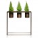 JARDINIERE Riviera 3 Fiori H90cm DeCastelli