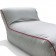 Chaise lounge stof Parri grijs Zip rode ZoomJardinChic Bhatt