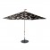 Parasol Flowerpowersol knipsel black Fatboy JardinChic