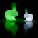 Rabbit Lamp Kleine LED met batterij White LED variatie en Rabbit Lamp LED met batterij Groen LED varatie Qeeboo Jardinchic