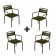 Biedt speciale set van 4 stoelen Star Emu JardinChic