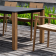 Table Repas Machar Pieds Teck Plateau HPL Oasiq Jardinchic