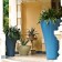 Pot Ming Extra hoge blauwe Serralunga JardinChic