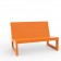 Canapé Modulable Frame - Module Central Orange Vondom Jardinchic