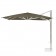 Parasol à Mât Déporté Shade Aluminium/Taupe Emu JardinChic