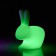 Rabbit Lamp Kleine LED met batterij Groen LED variatie Qeeboo Jardinchic