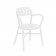 Heleboel 2 stapelstoelen Pipe stoel met armleuningen white Magis JardinChic