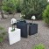 Pot Triton H68cm Noir, Pot Triton H48cm Noir et Pot Triton H48cm Blanc (vendus séparément) Pdconcept Jardinchic