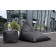 Pouf UP Black avec plateau d'appoint et Pouf Razz Black vendus séparément Pusku Pusku Jardinchic