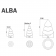 Sapins Lumineux Alba Schéma 3 Tailles Small, Medium et Large Arkema Design Jardinchic