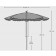 Dimensions Parasol Shadylace XL Blanc Sywawa Jardinchic