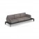 Sofa 3 Places Tami Structure Noir Tissu Gris Emu Jardinchic