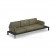 Sofa 3 Places Tami Structure Noir Tissu Vert Emu Jardinchic