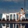 Chaise Avec Accoudoirs Solid Blanc avec Table Solid Blanc (vendue séparément) Vondom Jardinchic