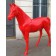 Statue Cheval Rouge Laqué TexArtes Jardinchic