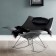 Rocking Chair Stingray Gris Foncé Mat Fredericia JardinChic (coussin non inclus)