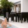 Table Carrée Jut Noir Vondom Jardinchic