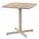 Table Carrée Plateau Teck Shine Tourterelle Emu JardinChic