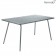 Table Luxembourg 143x80cm Gris Orage Fermob Jardinchic