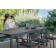 Table de Repas Perspective 240x90cm Anthracite Plateau Effet Béton Foncé Vlaemynck Jardinchic