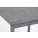 Table de Repas Perspective 70x70cm Anthracite Détail HPL Effet béton foncé Vlaemynck Jardinchic