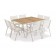 Table de Repas Pilotis 135x135cm Chaises et Fauteuils Pilotis Vlaemynck Jardinchic