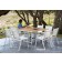 Table de Repas Pilotis 135x135cm Chaises et Fauteuils Pilotis Vlaemynck Jardinchic