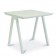 Table de Repas Vanity 80x80cm Blanc Vlaemynck Jardinchic