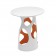 Pied de Table Liberty Blanc / Orange et Plateau Liberty HPL Blanc MyYour JardinChic