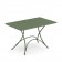 Table rectangulaire pliable Pigalle Vert Militaire Emu Jardinchic