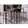 Tabourets Hauts Quadrix et Tables Mange Debout Quadrix Anthracite Vlaemynck Jardinchic