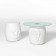 Tabel voet schedel wit met Plateau schedel glas en kruk schedel wit MyYour JardinChic