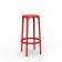 Tabouret Hauts Brooklyn Rouge Vondom JardinChic